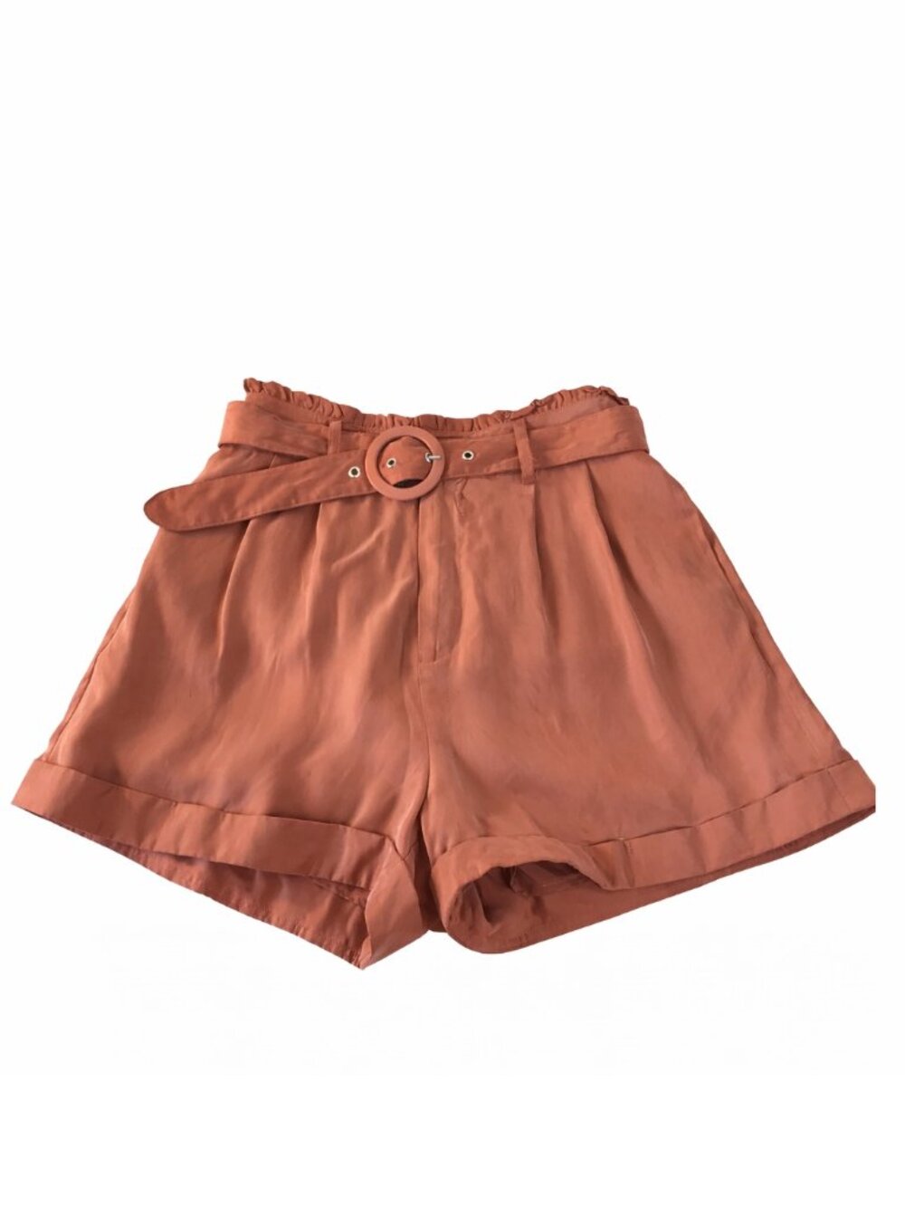 Sadie & Sage Rust Belted Shorts • Fully Lined • Chic Summer Style • NWT Small
